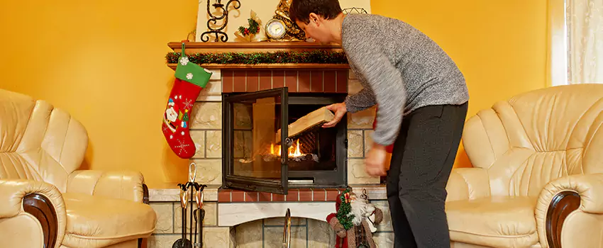 Rusted Metal Fireplace Restoration in Cookeville, Tennessee